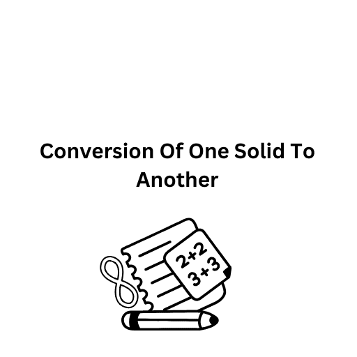 Conversion Of One Solid To Another 